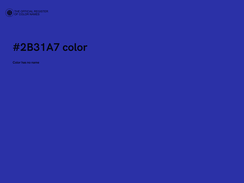 #2B31A7 color image