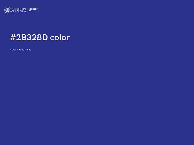 #2B328D color image