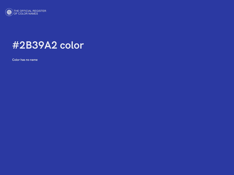 #2B39A2 color image