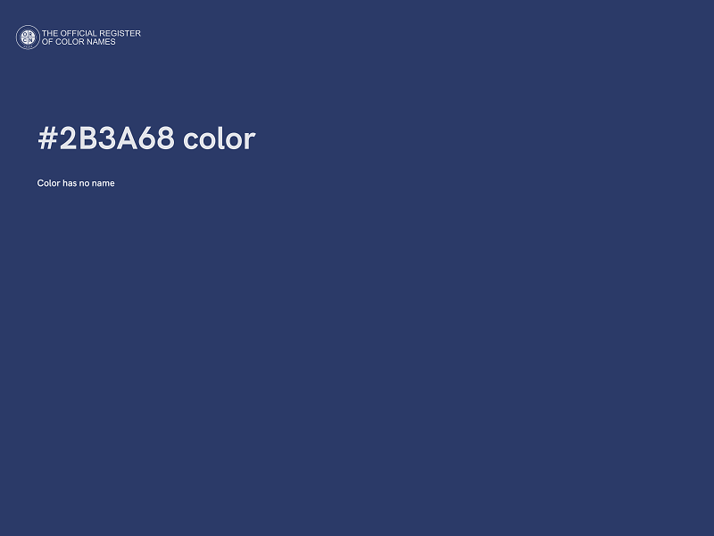 #2B3A68 color image