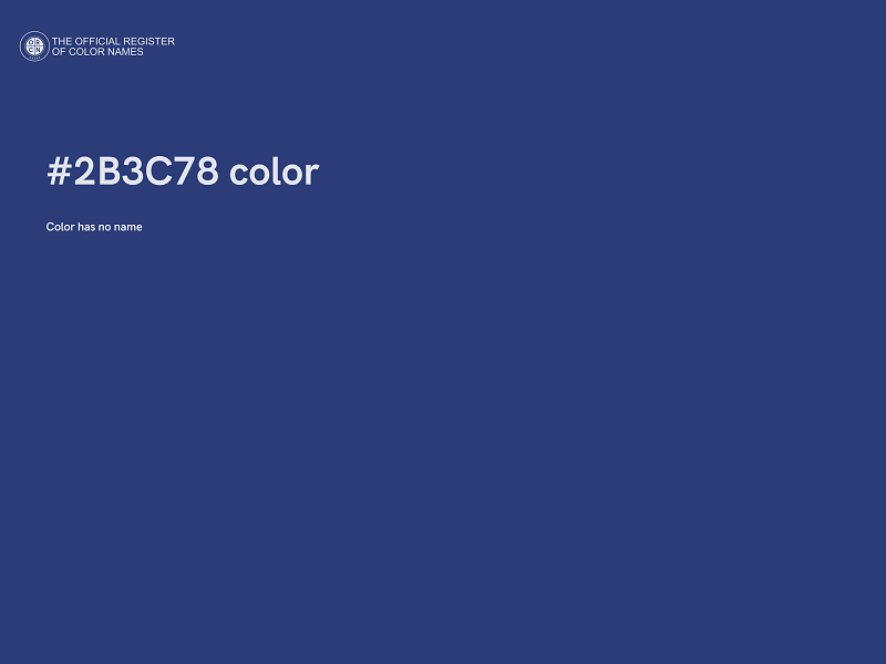 #2B3C78 color image