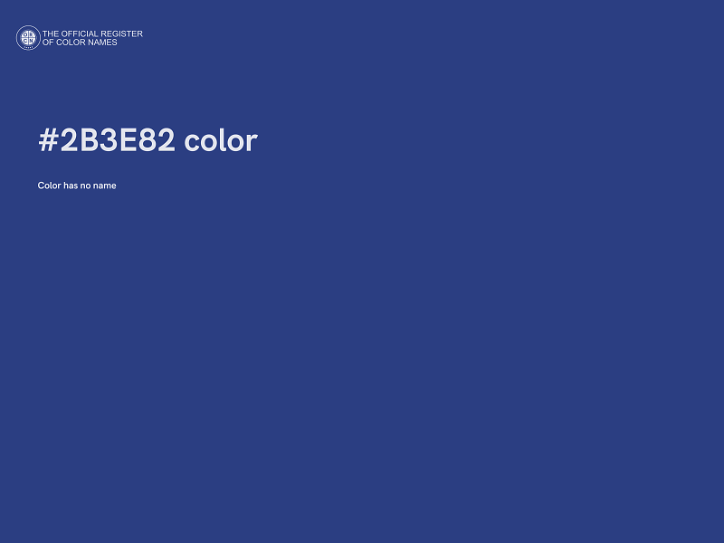 #2B3E82 color image