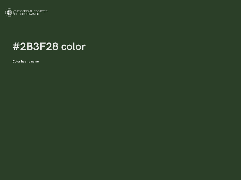 #2B3F28 color image