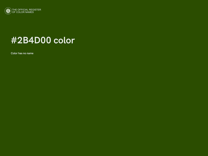 #2B4D00 color image