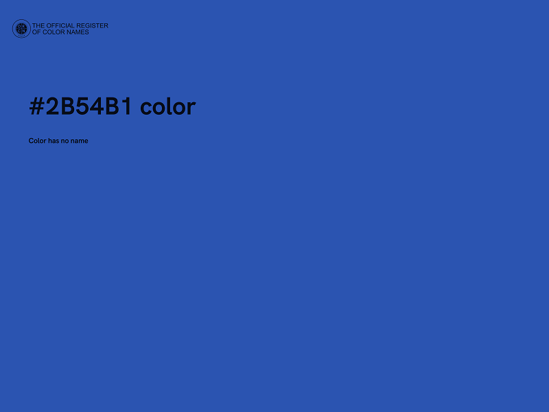 #2B54B1 color image