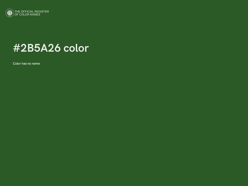 #2B5A26 color image