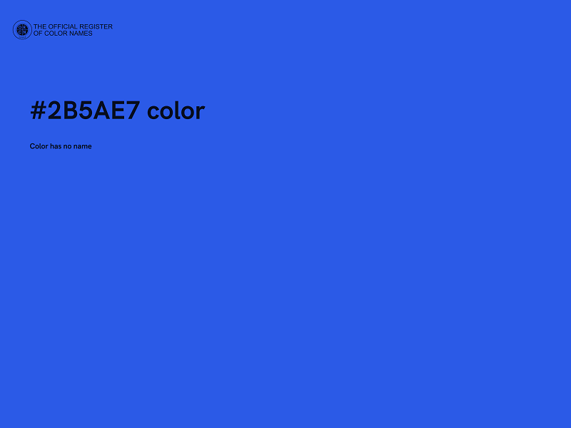 #2B5AE7 color image