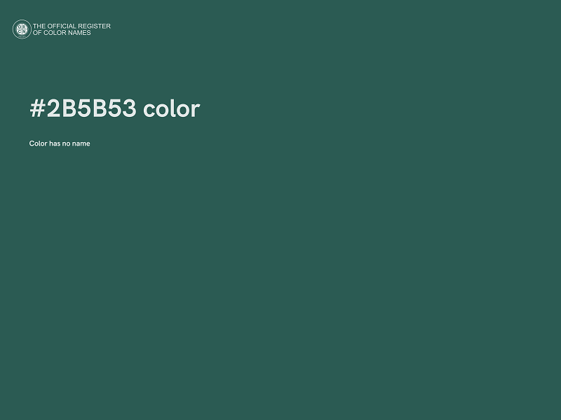 #2B5B53 color image