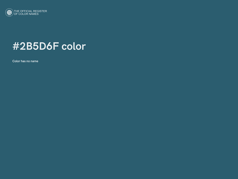 #2B5D6F color image