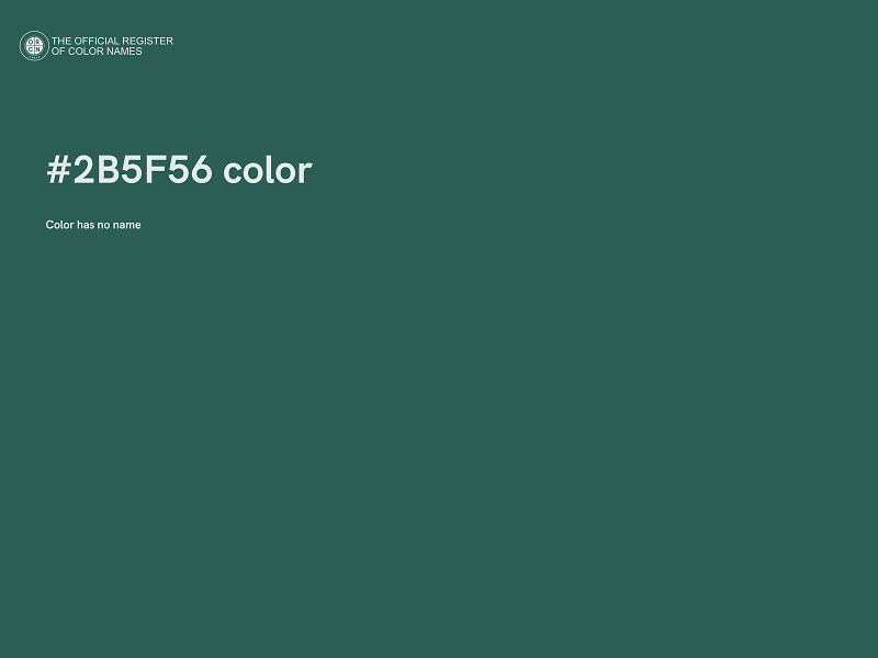 #2B5F56 color image