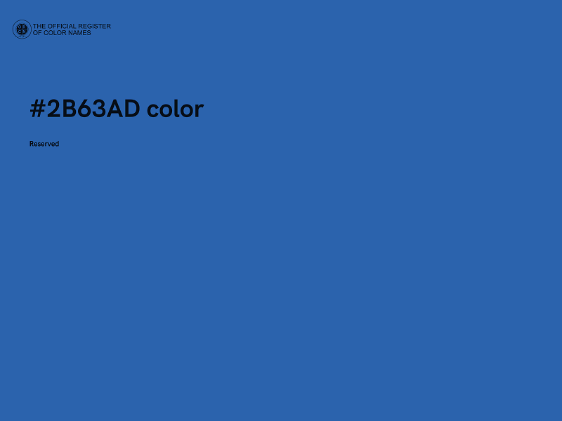 #2B63AD color image