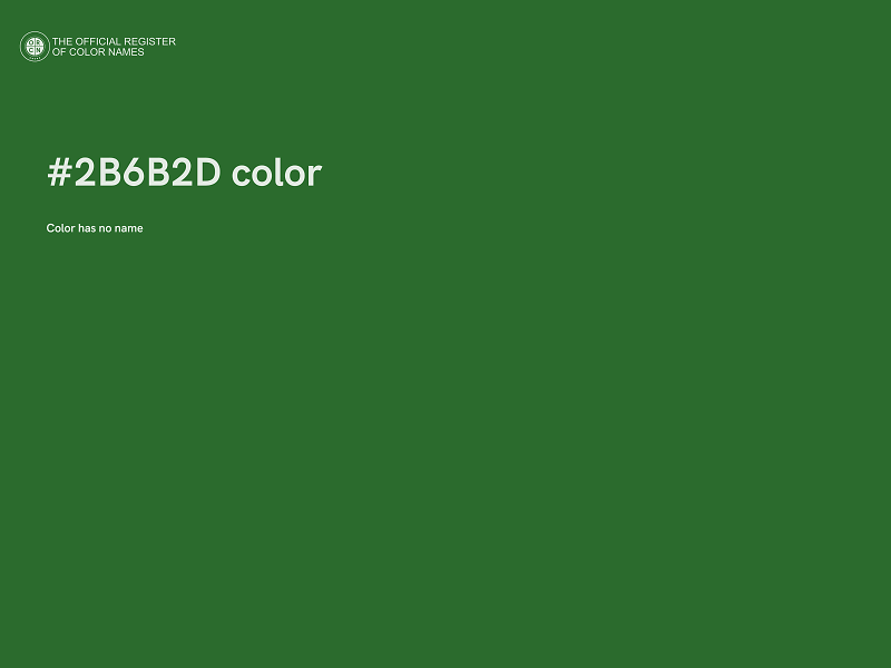 #2B6B2D color image