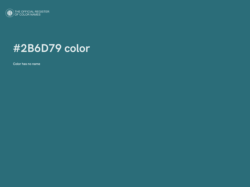 #2B6D79 color image