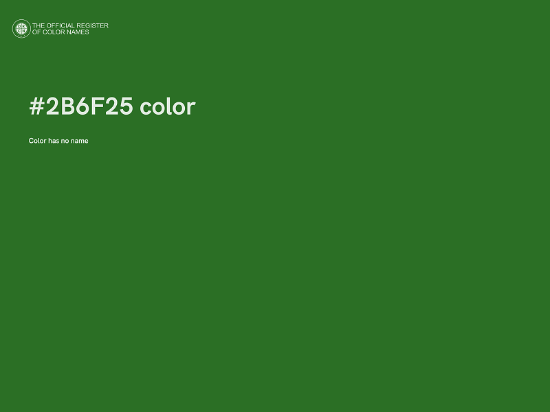 #2B6F25 color image