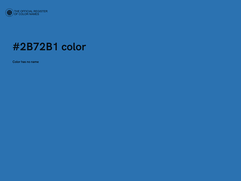 #2B72B1 color image