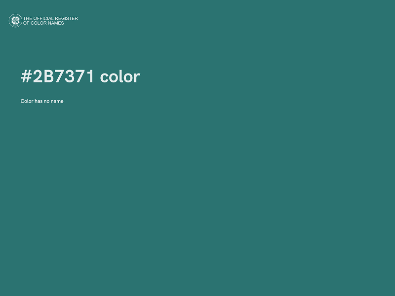 #2B7371 color image