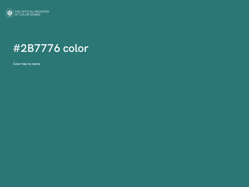 #2B7776 color image