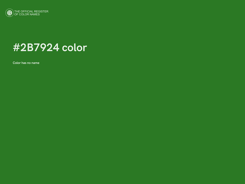 #2B7924 color image