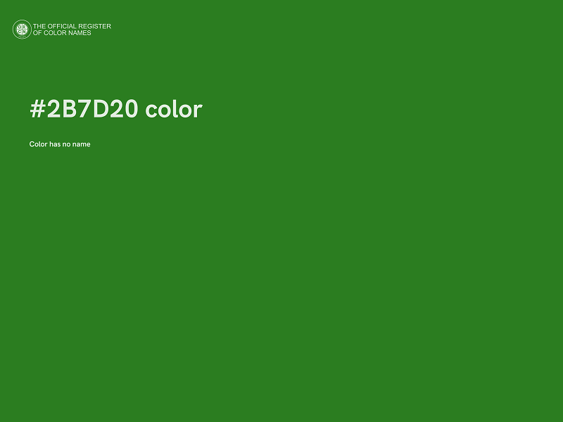 #2B7D20 color image