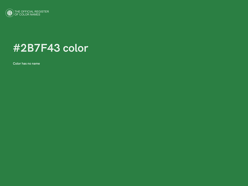 #2B7F43 color image