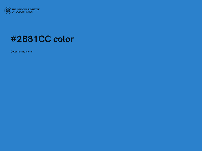 #2B81CC color image