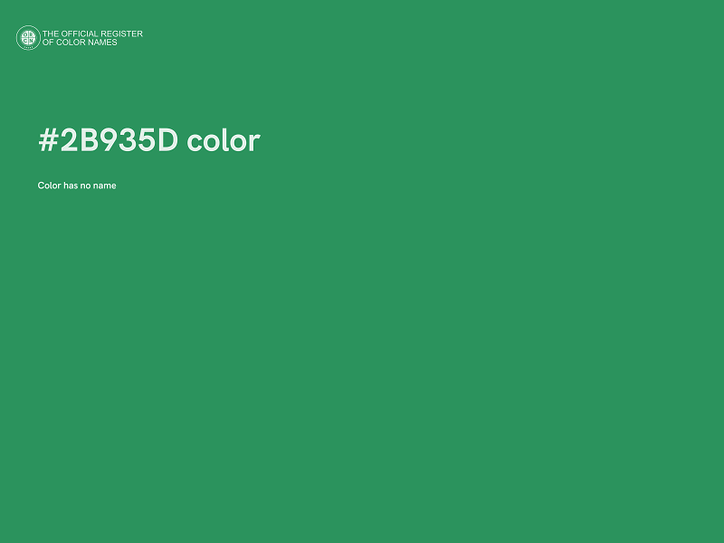 #2B935D color image