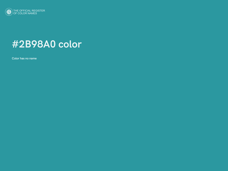 #2B98A0 color image