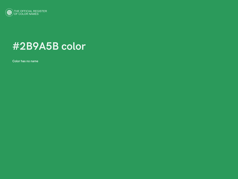 #2B9A5B color image