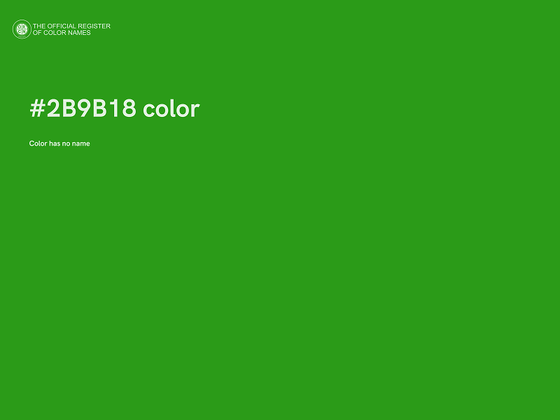 #2B9B18 color image