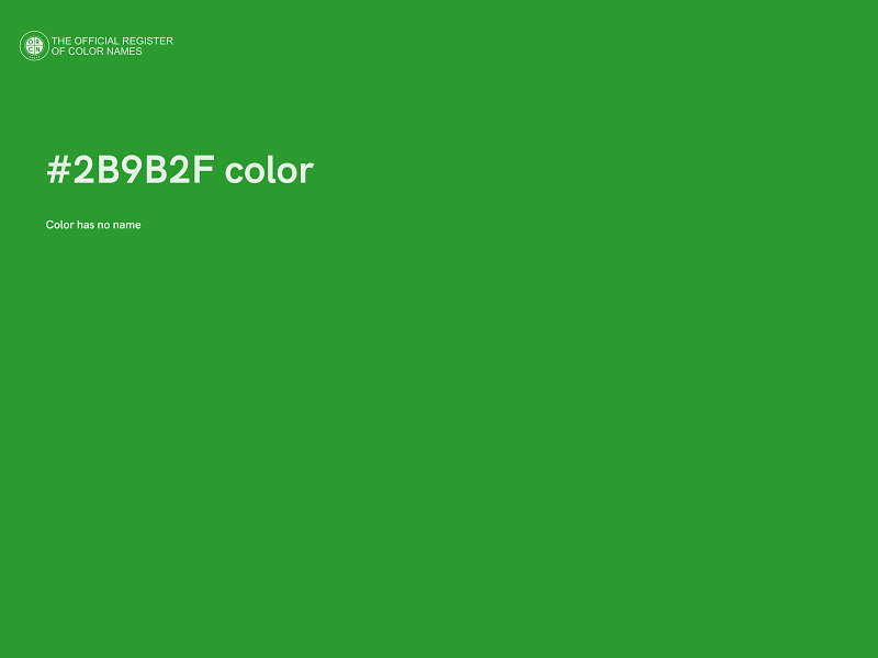 #2B9B2F color image