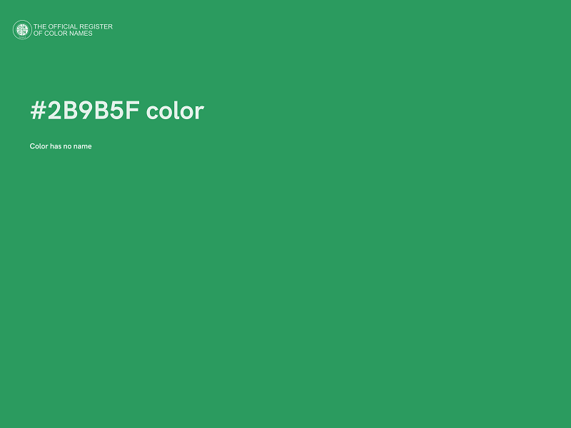 #2B9B5F color image