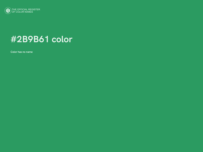 #2B9B61 color image