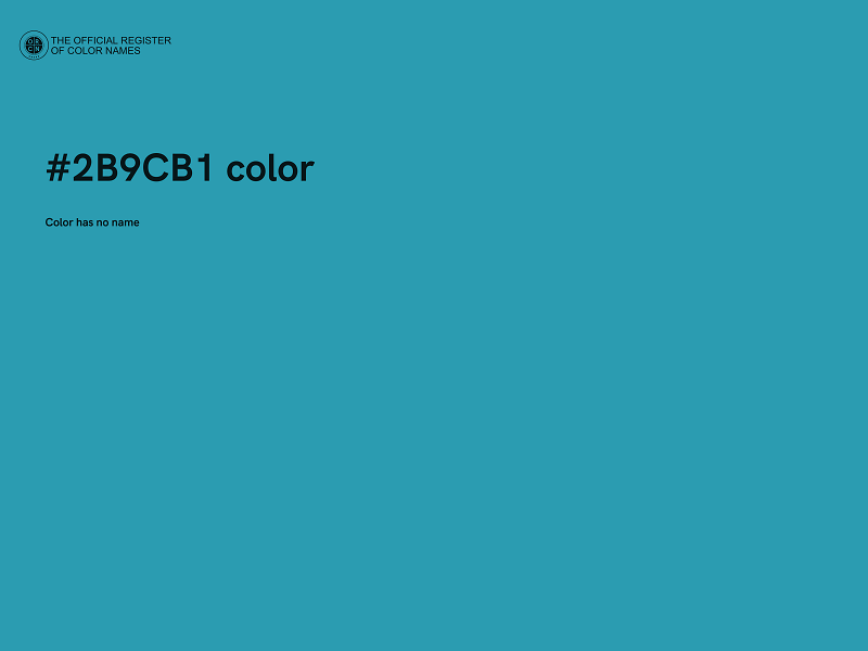 #2B9CB1 color image