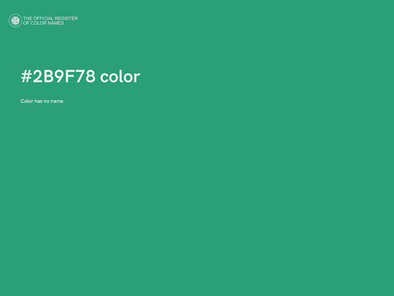 #2B9F78 color image