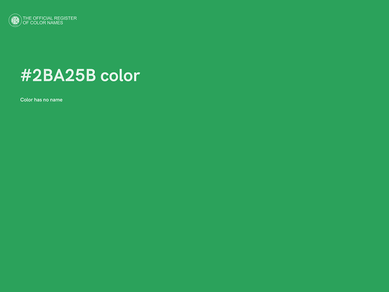 #2BA25B color image