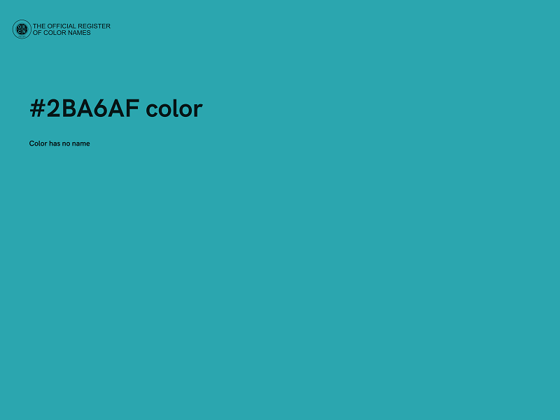 #2BA6AF color image