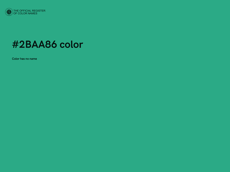 #2BAA86 color image