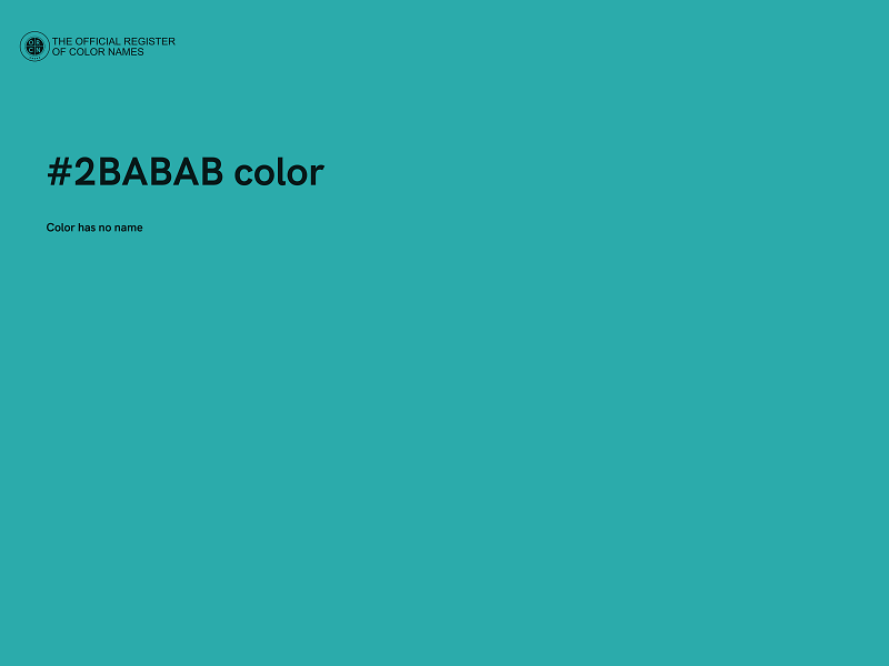 #2BABAB color image