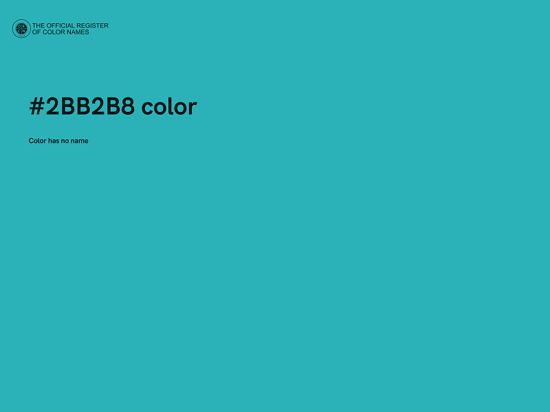 #2BB2B8 color image