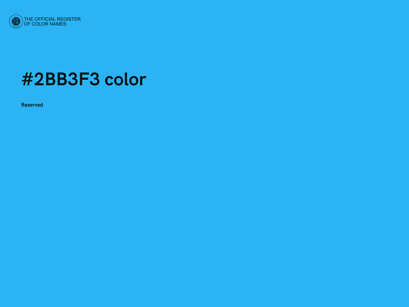 #2BB3F3 color image