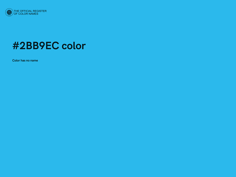 #2BB9EC color image