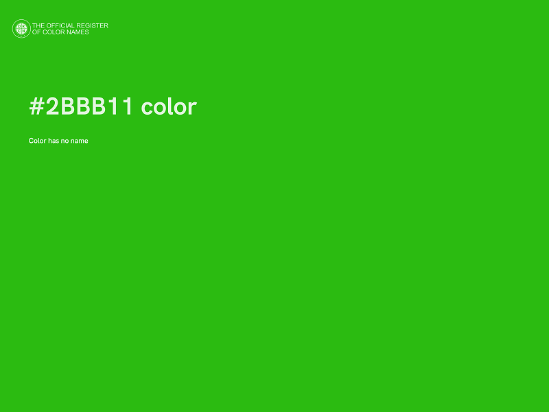 #2BBB11 color image