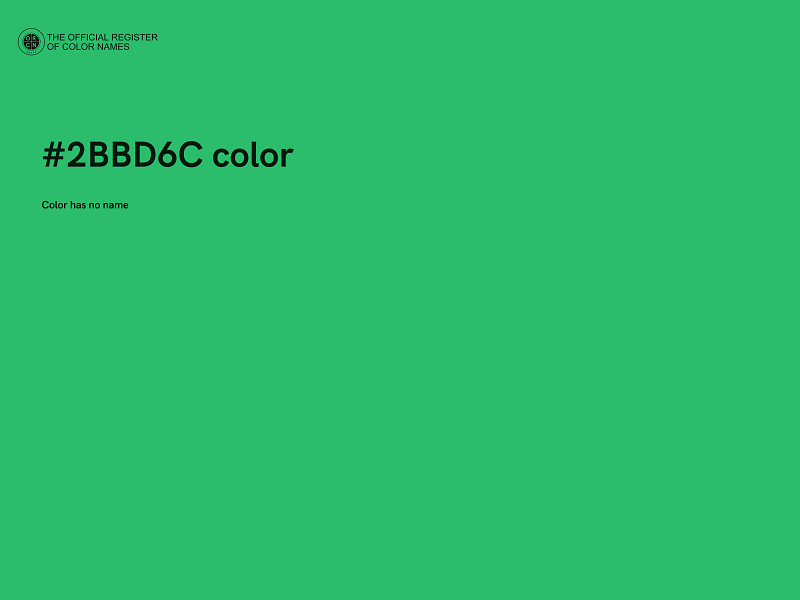 #2BBD6C color image