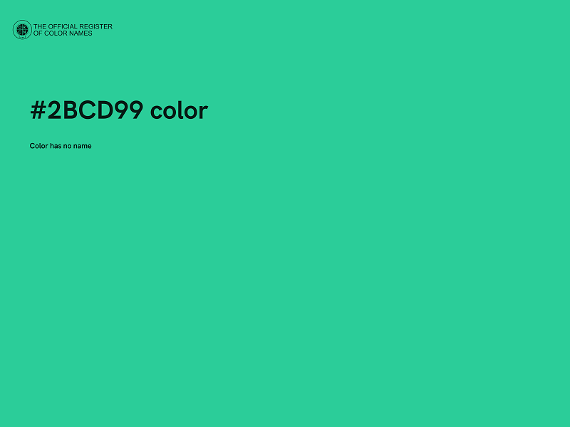 #2BCD99 color image