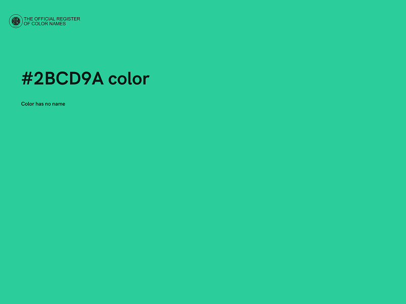 #2BCD9A color image