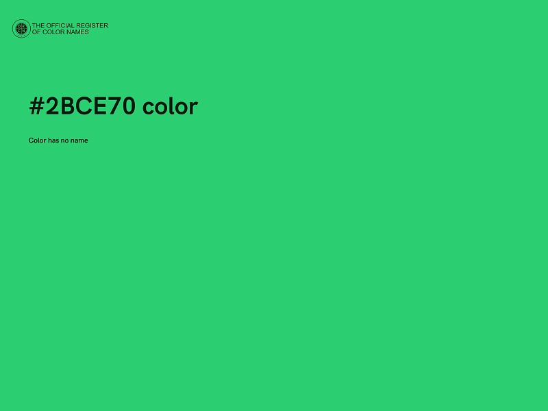 #2BCE70 color image