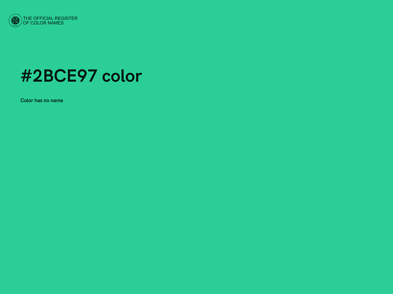 #2BCE97 color image