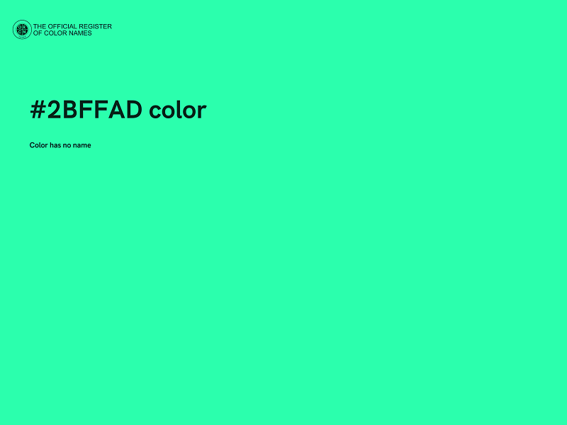 #2BFFAD color image