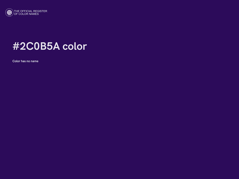 #2C0B5A color image