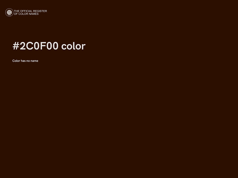 #2C0F00 color image